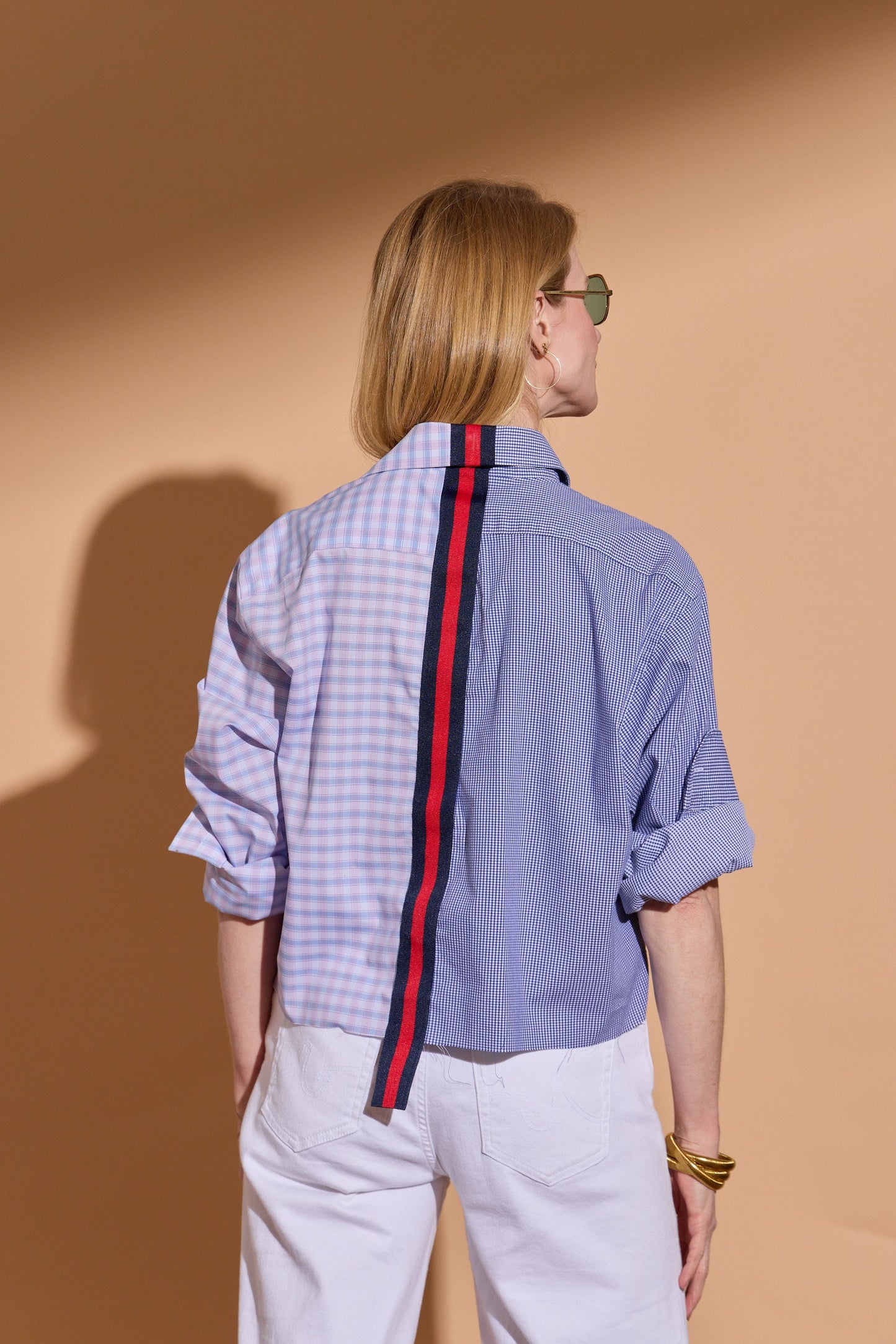 Blue and Lavender Plaid Pisces