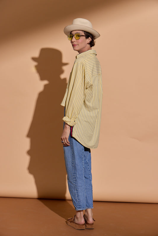Yellow and Blue Stripe Stormy