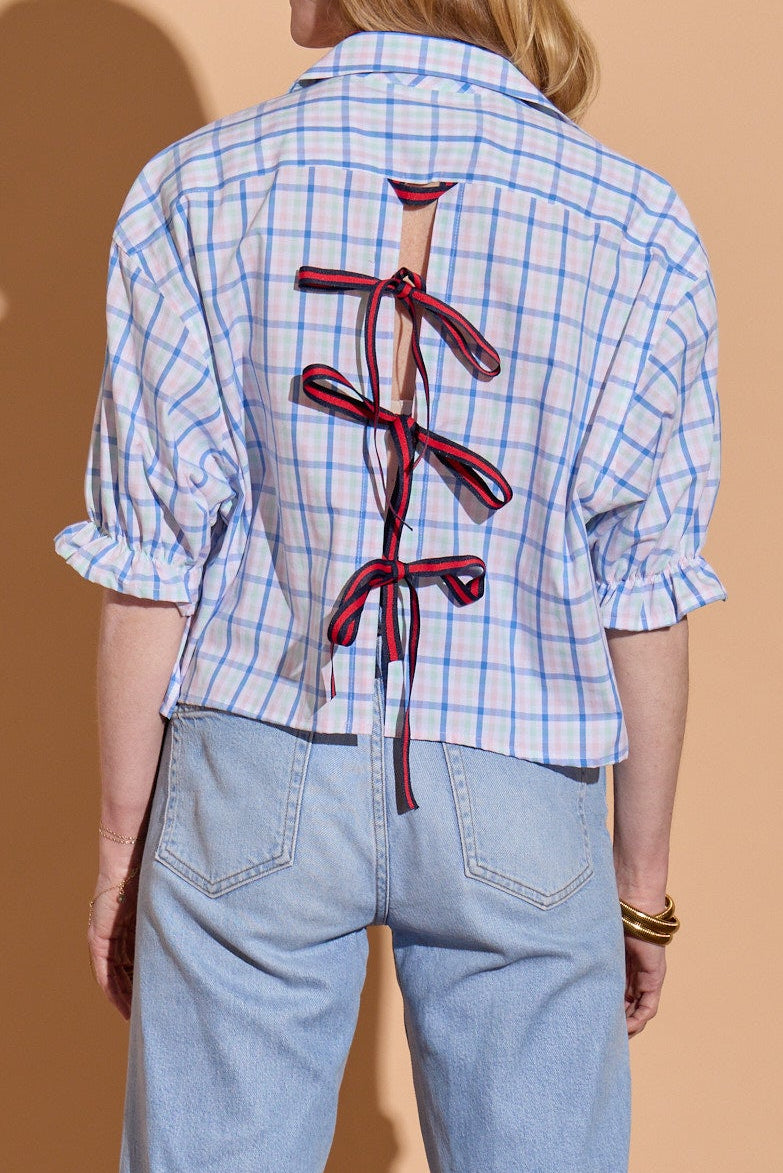 Pastel Plaid Harlow Puff