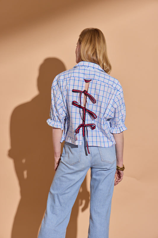Pastel Plaid Harlow Puff