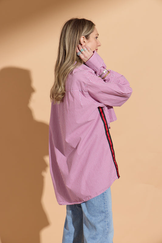 Red and White Stripe Stormy