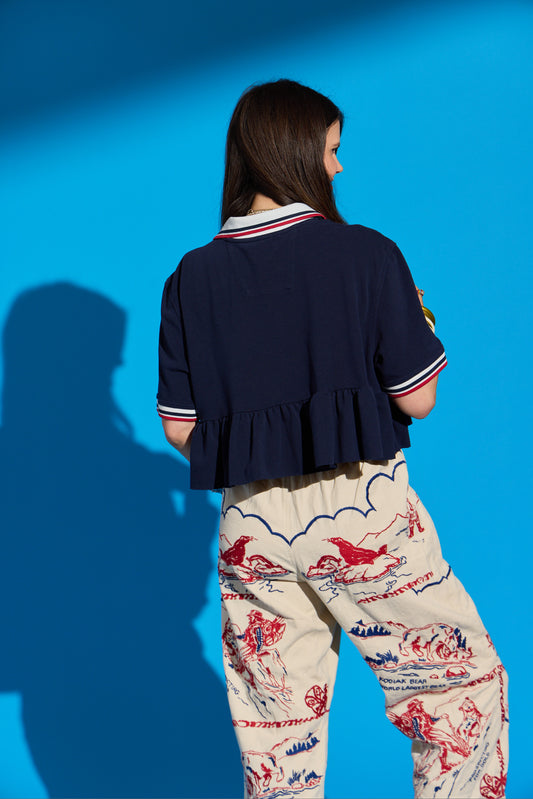 Navy Bunny Polo