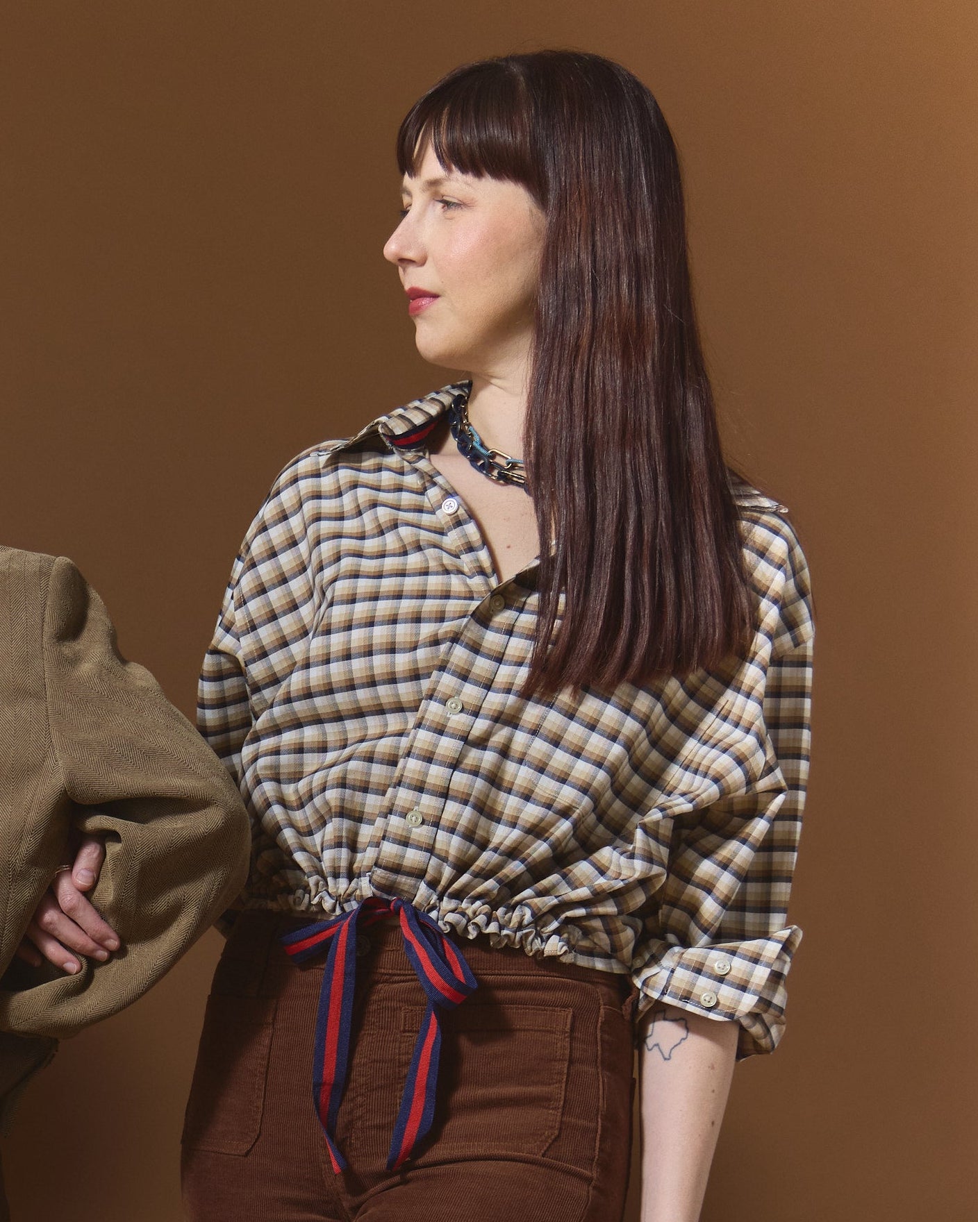 Black and Brown Plaid Sailor