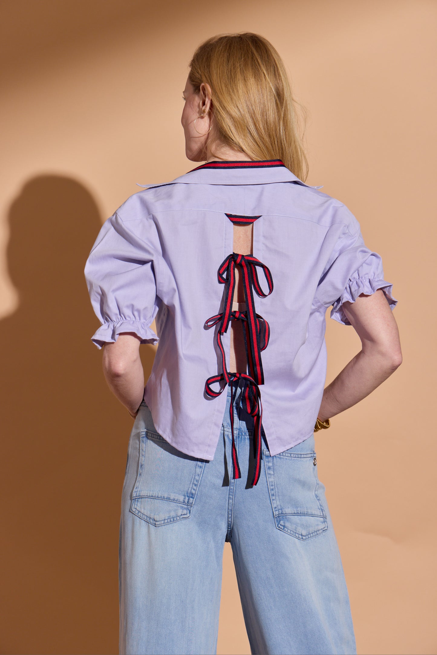 Lavender Harlow Puff Sleeve
