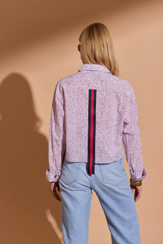Maroon and White Stripe Stella