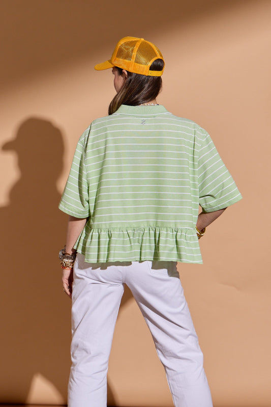 Lime Green Bunny Polo