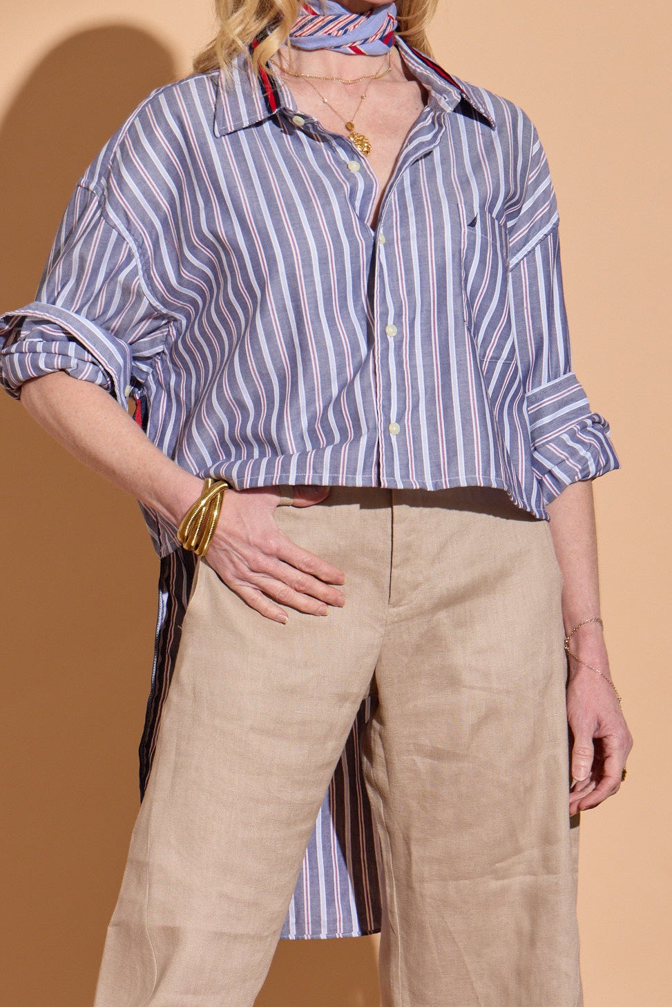 Chambray Stripe Stormy