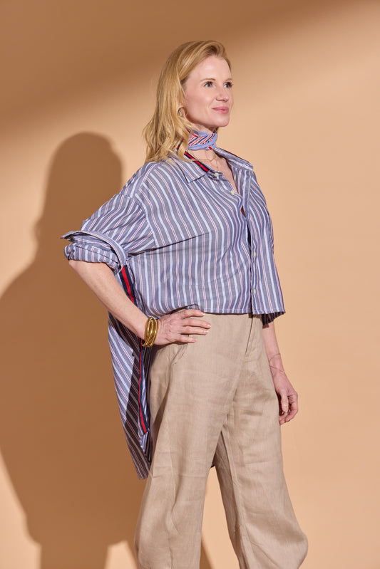 Chambray Stripe Stormy