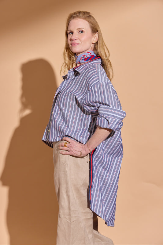 Chambray Stripe Stormy