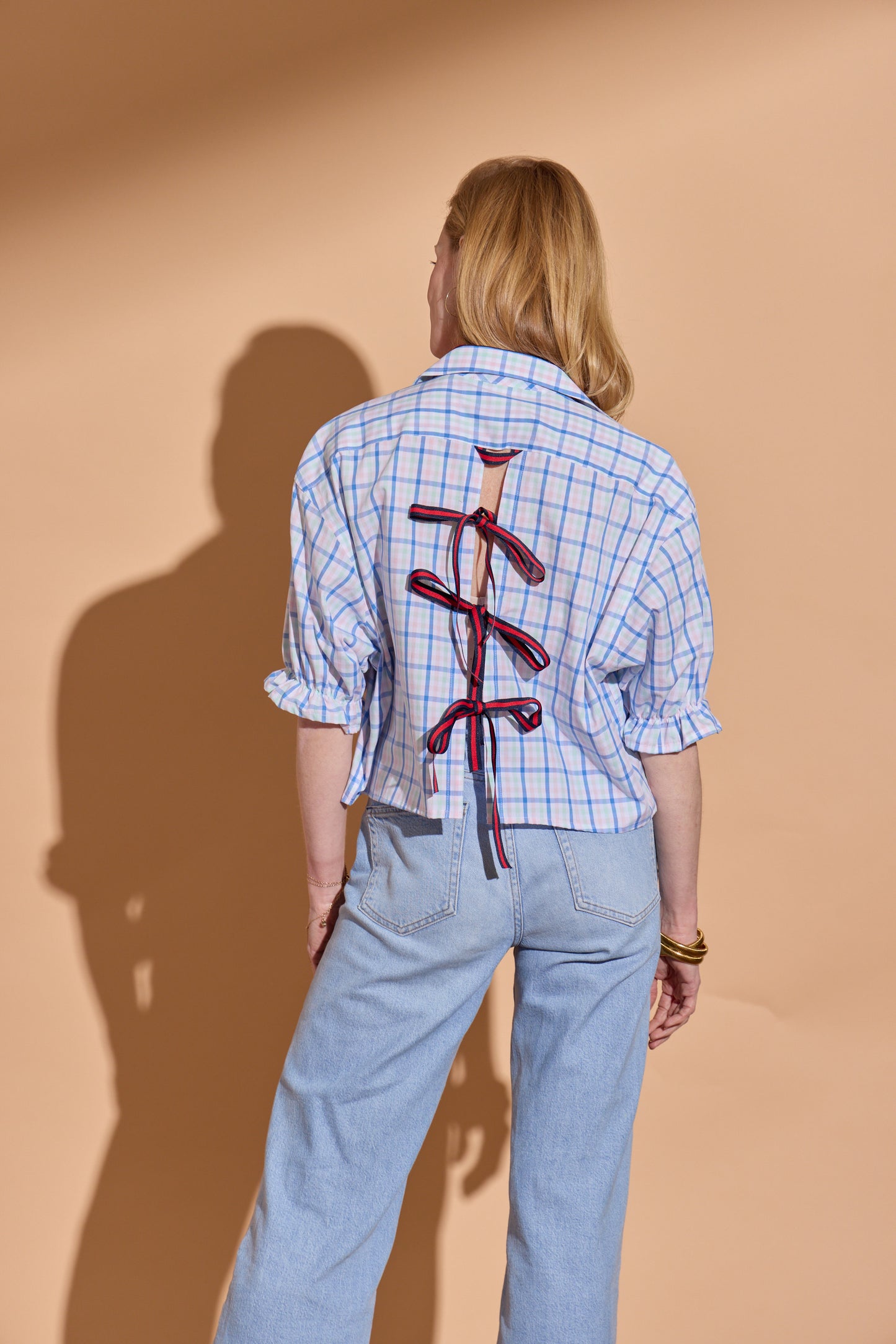 Pastel Plaid Harlow Puff