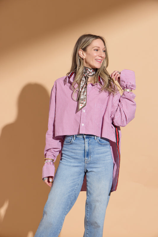 Red and White Stripe Stormy