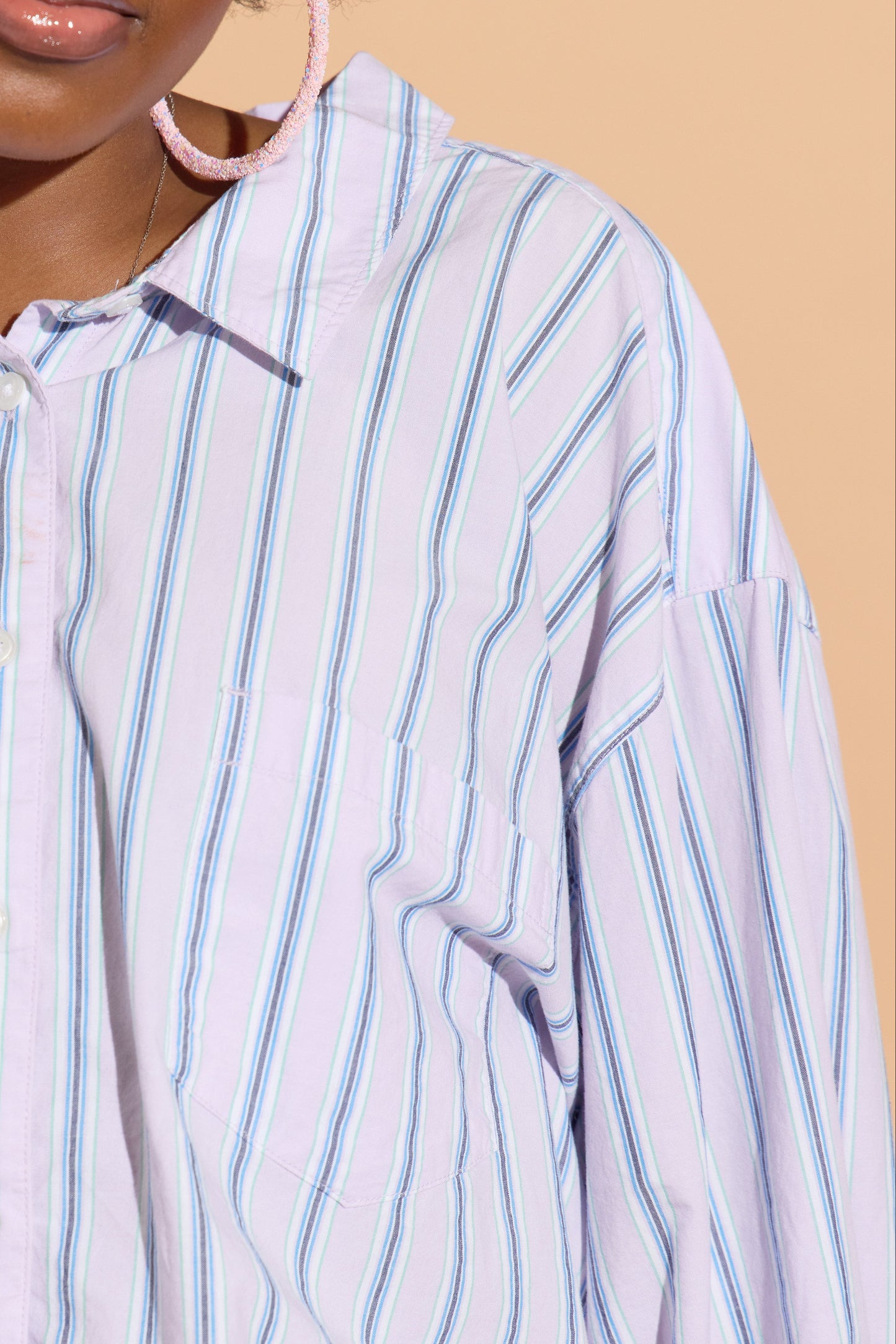 Pastel Purple Stripe Harlow