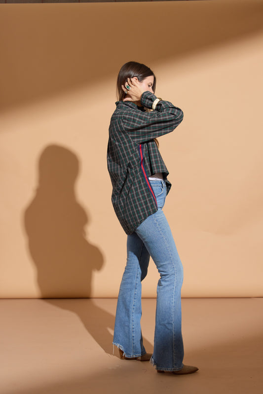 Deep Green Plaid Stormy