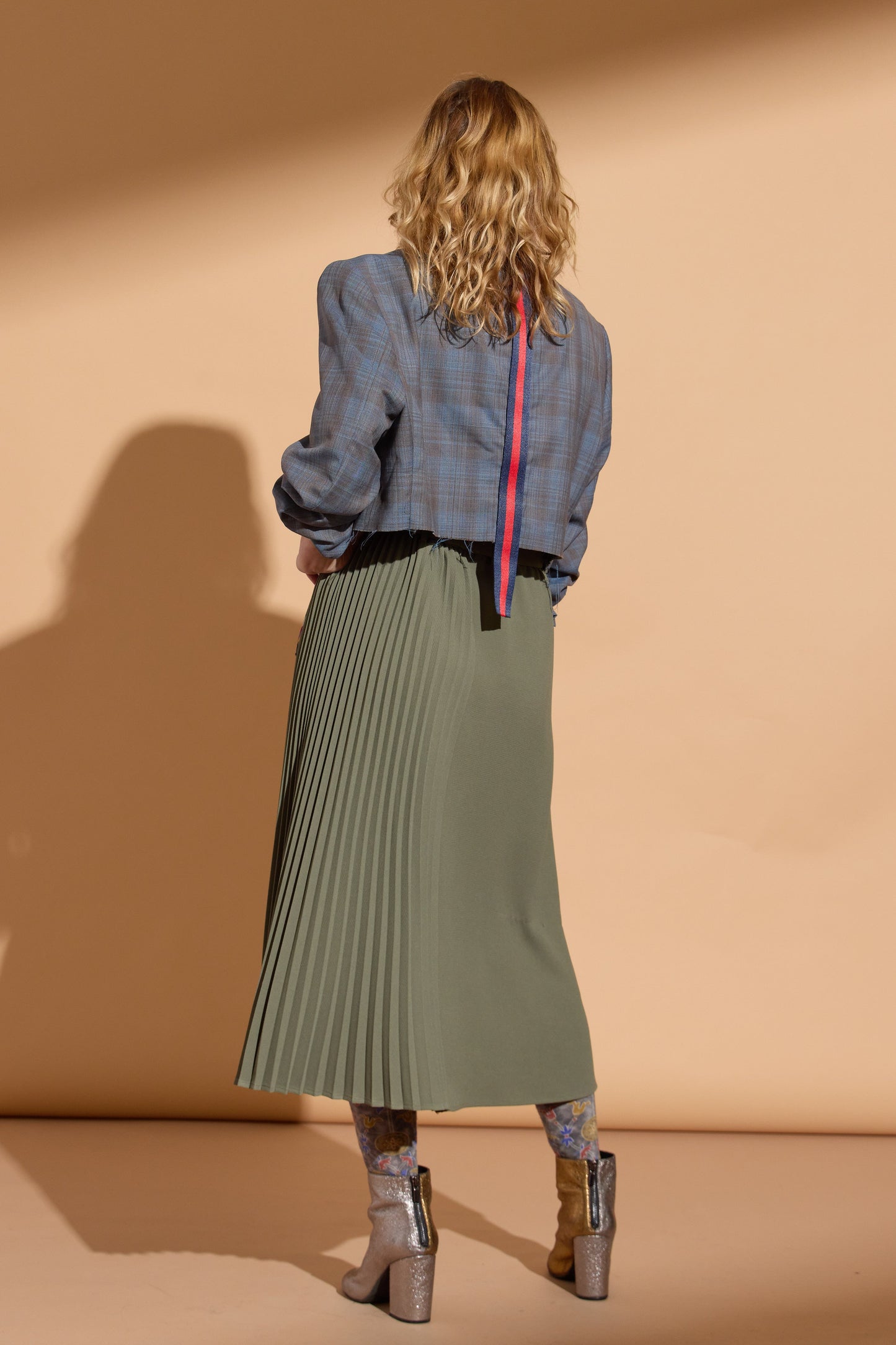 Baby Blue + Plaid Blazer