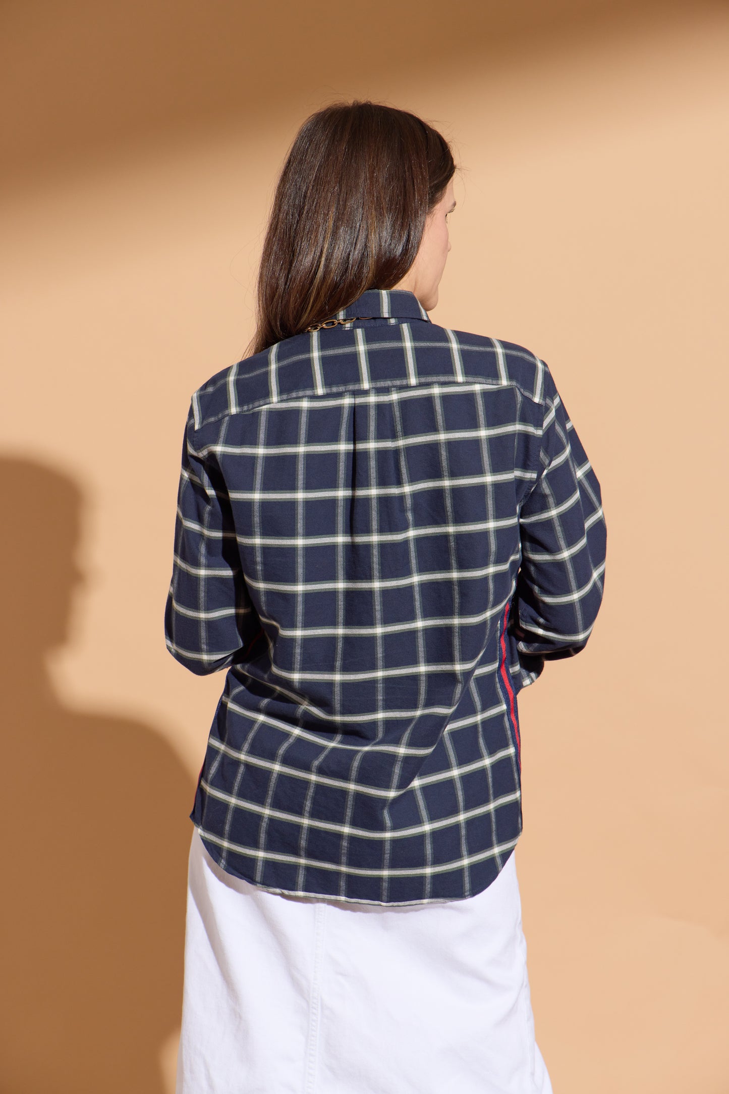 Navy Window Pane Plaid Stormy