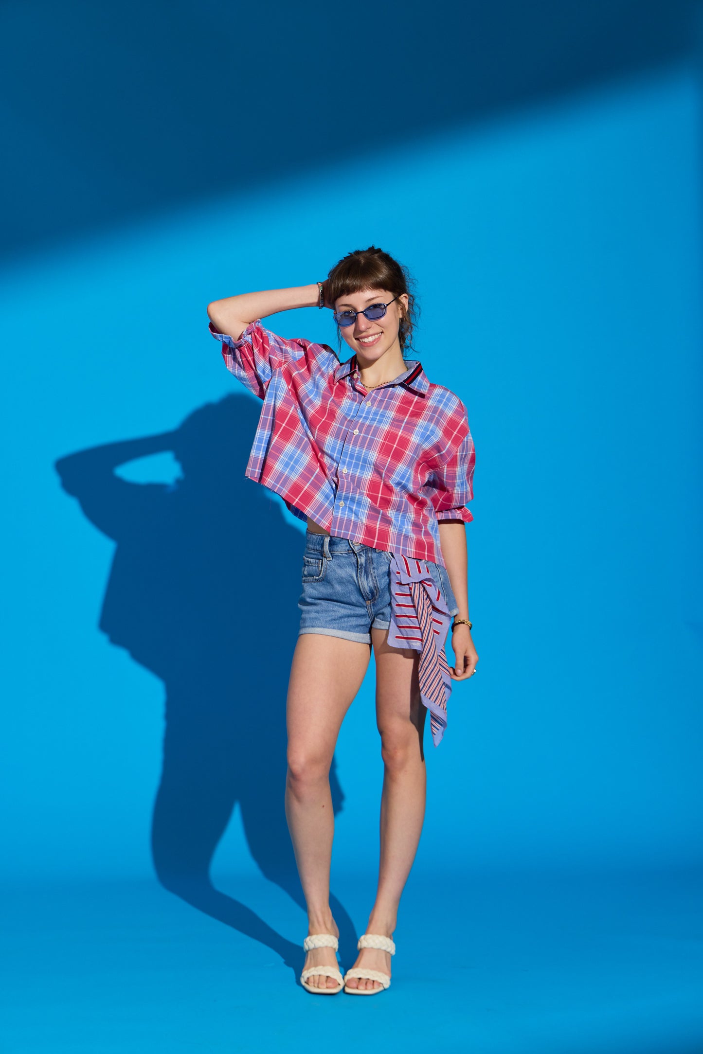 Red White and Blue Stella Puff Sleeve