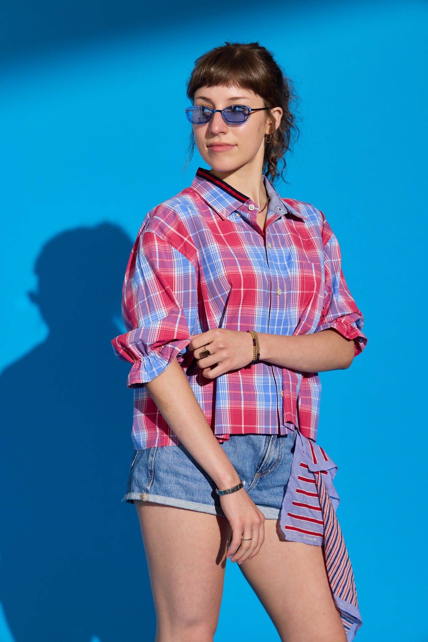 Red White and Blue Stella Puff Sleeve
