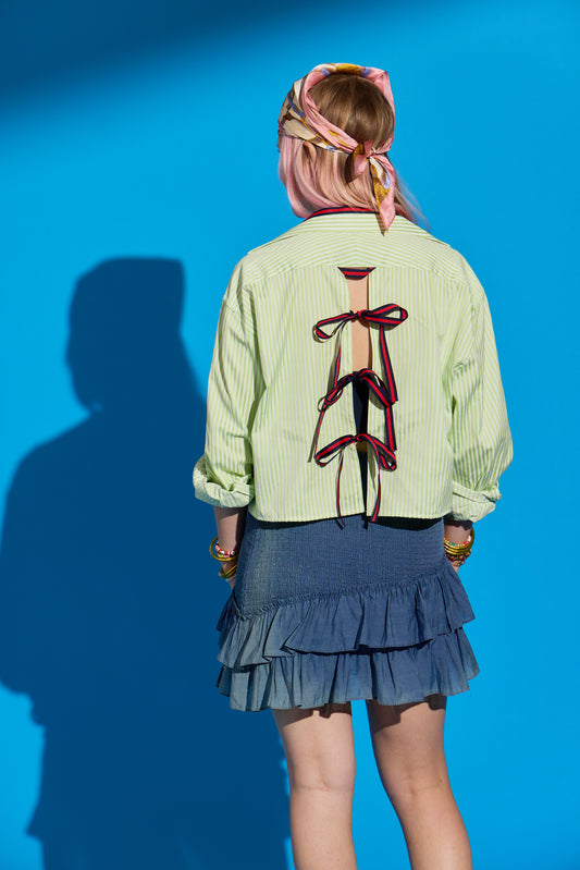 Lime Green Stripe Harlow