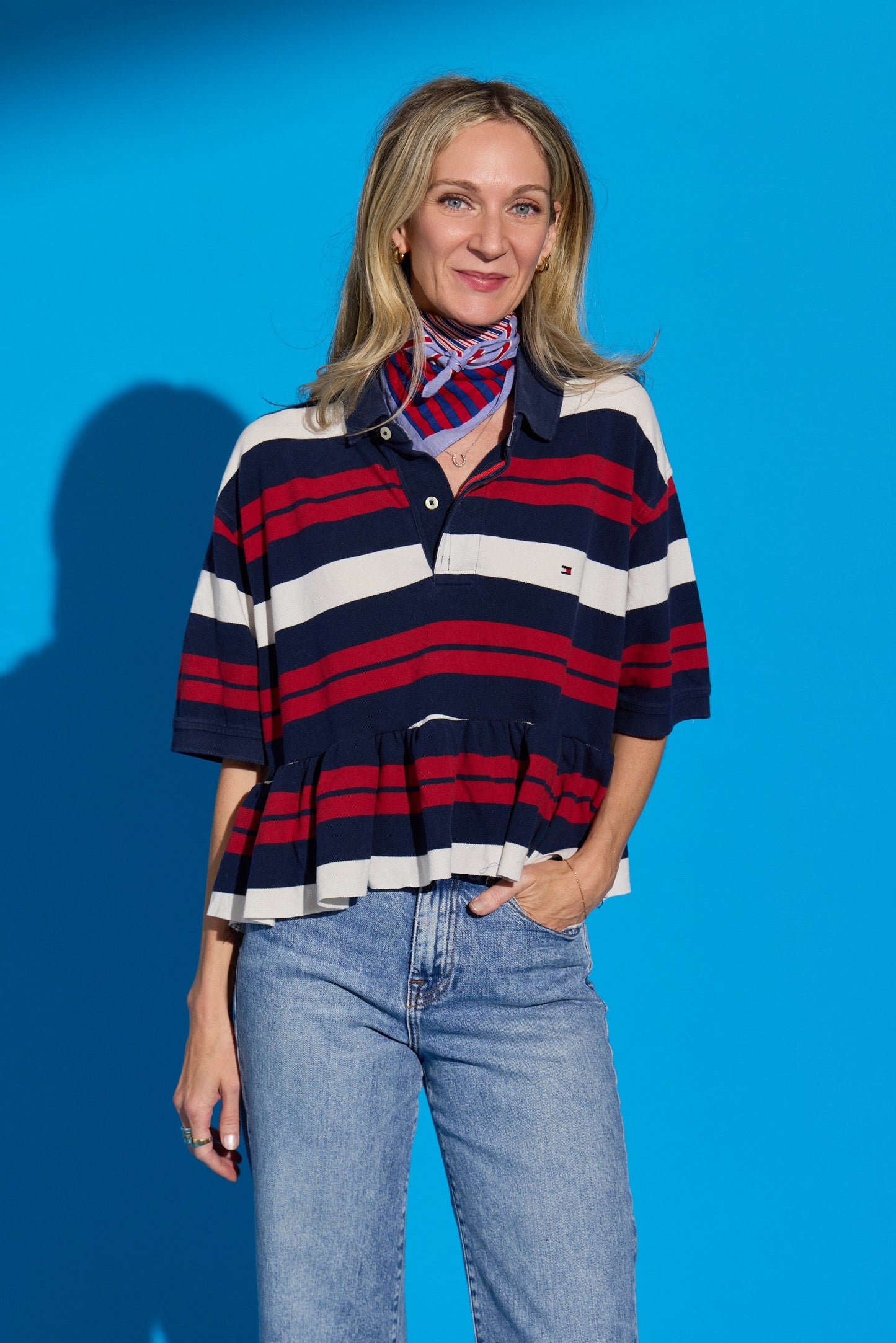 Rugby Stripe Bunny Polo