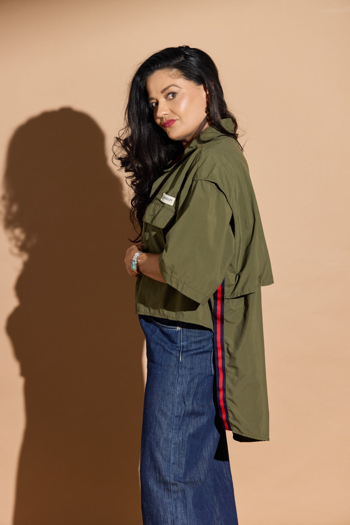 Olive Green Fishing Stormy
