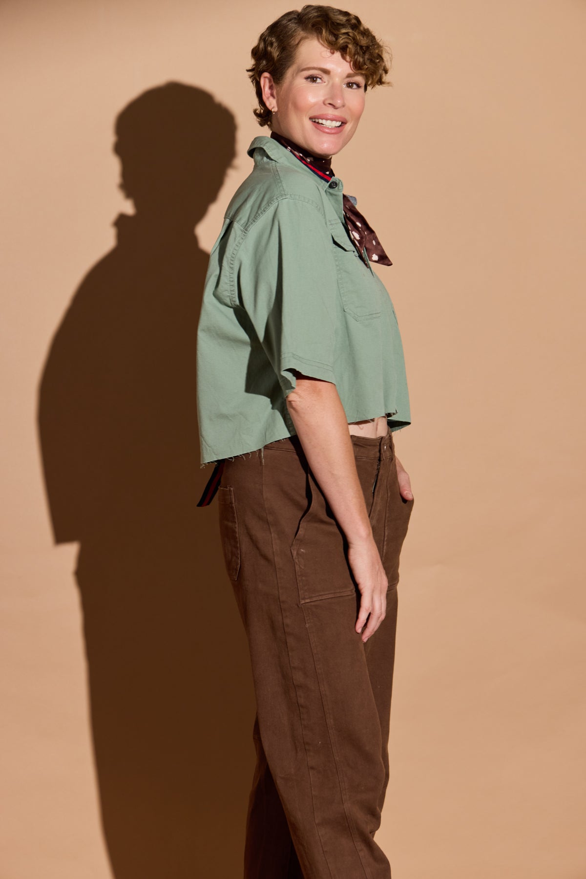Army Green Short Sleeve Stella