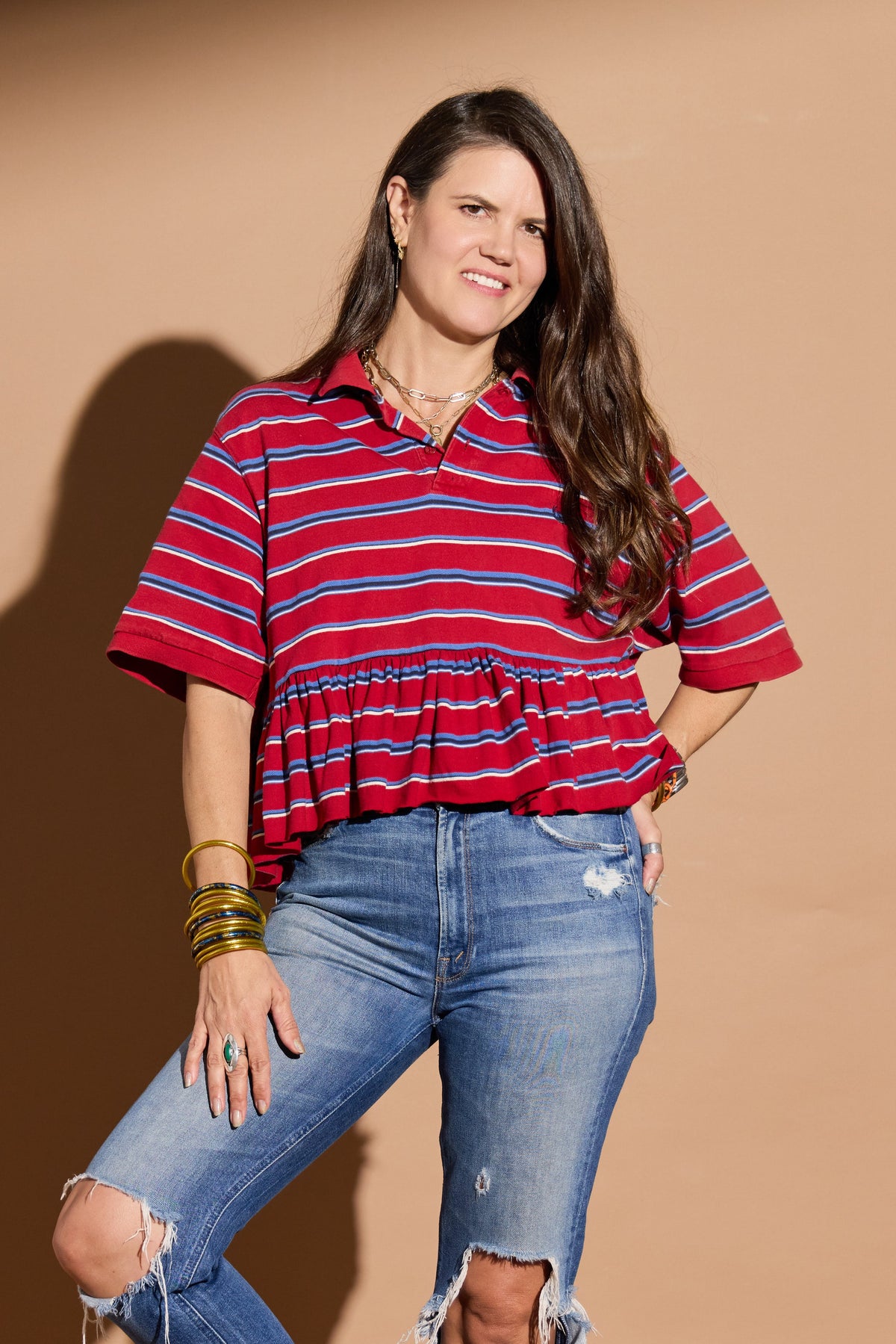 Red, White, and Blue Bunny Polo